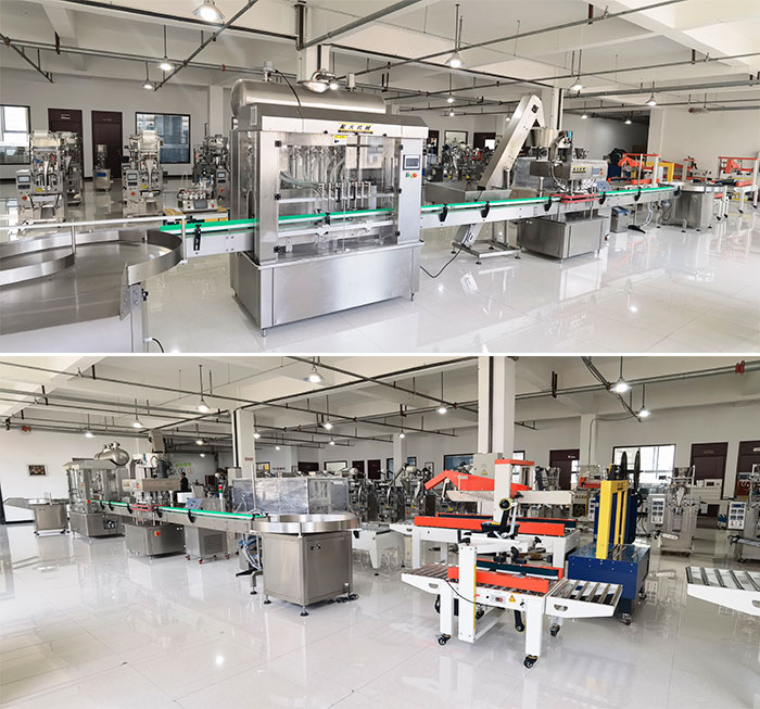 全自動果汁果醬灌裝機(jī)生產(chǎn)線設(shè)備展示